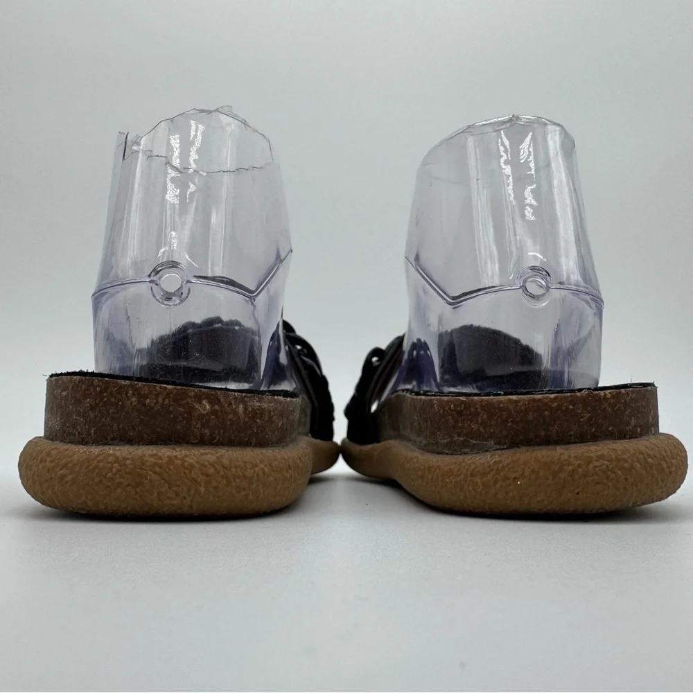 Bueno Emelia Black Leather Chains Slide Sandal Size 36/6